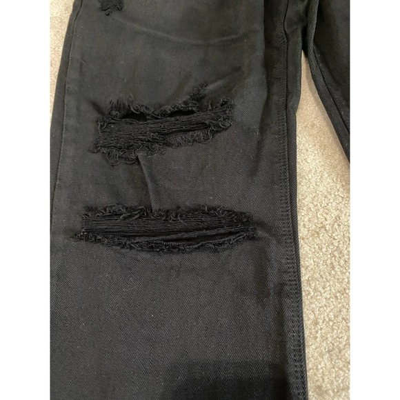 RTA Distressed Bootcut Jeans Black Wash Womens Size 27 - Picture 4 of 9